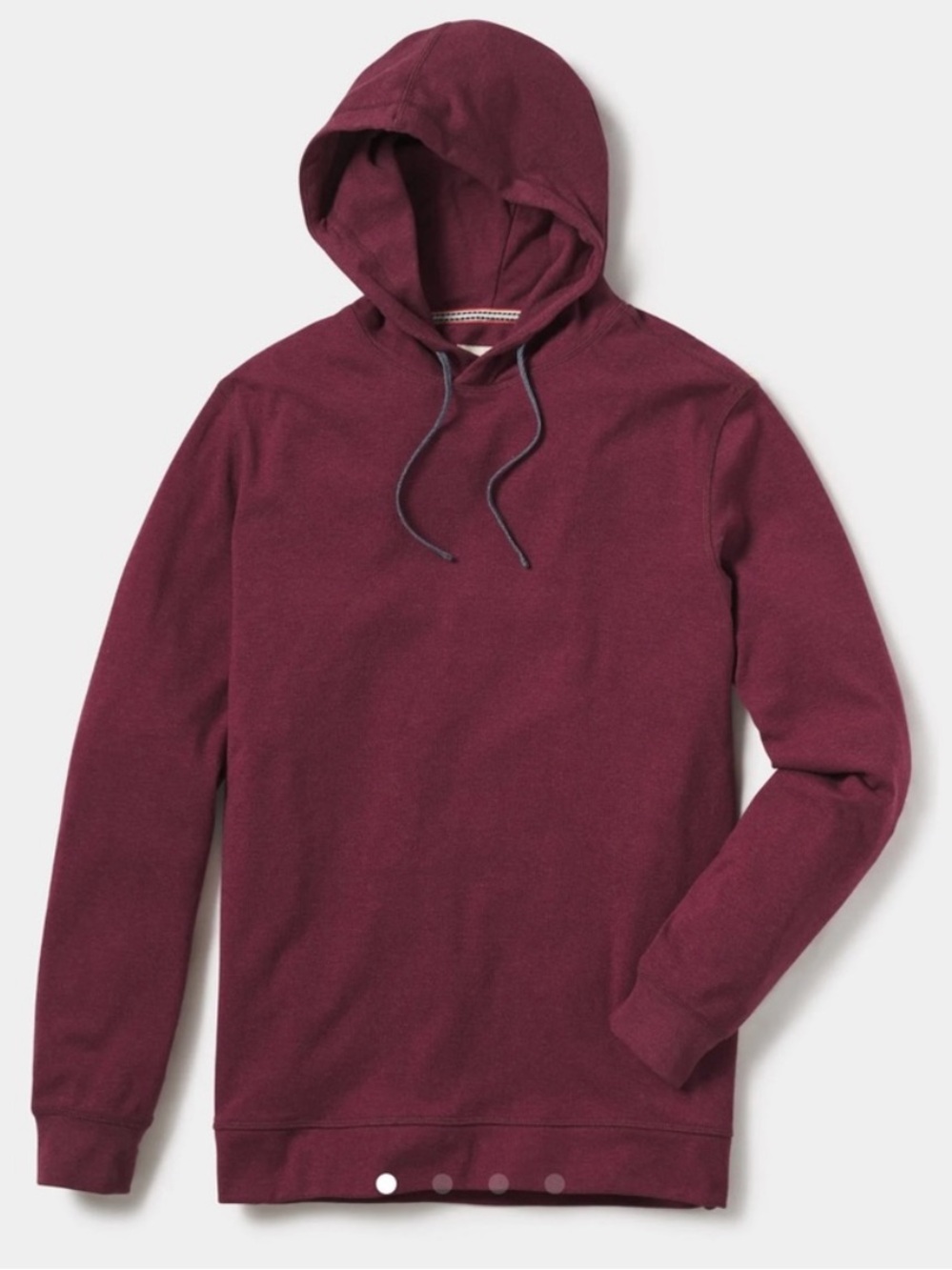 The Normal Brand Puremeso Basic Hoodie Sweatshirt Wine Small